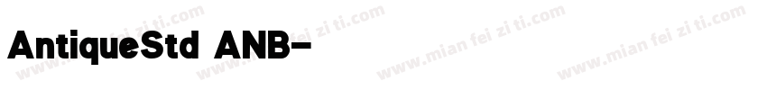 AntiqueStd ANB字体转换